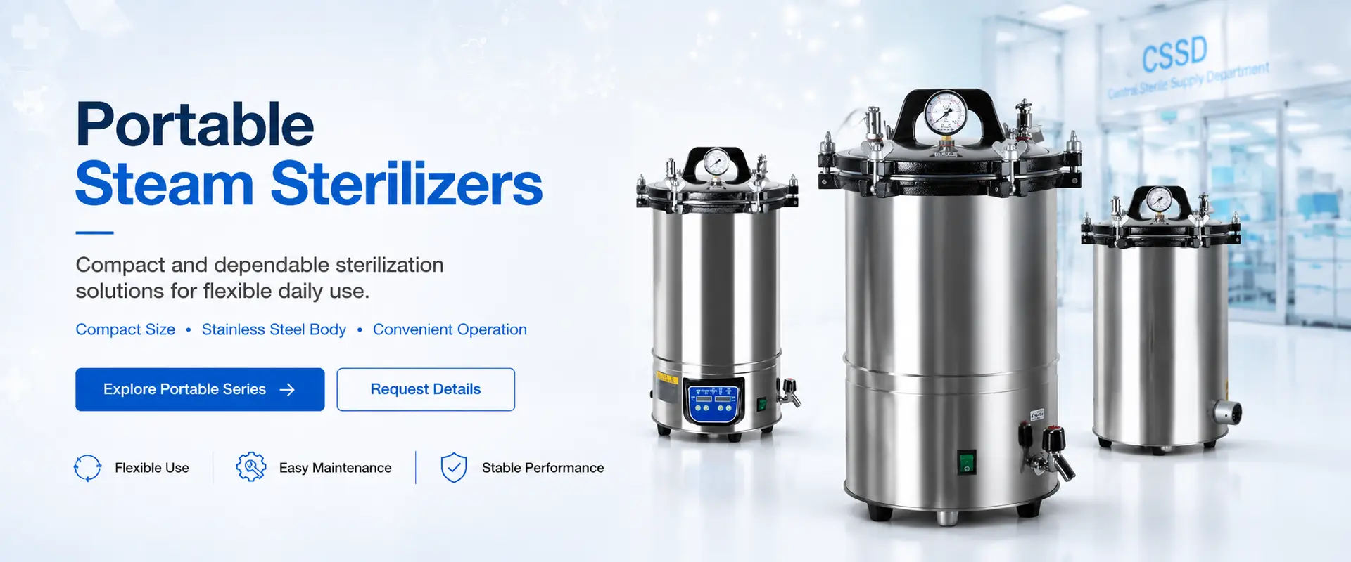 Portable Steam Sterilizers by Keling Medical
