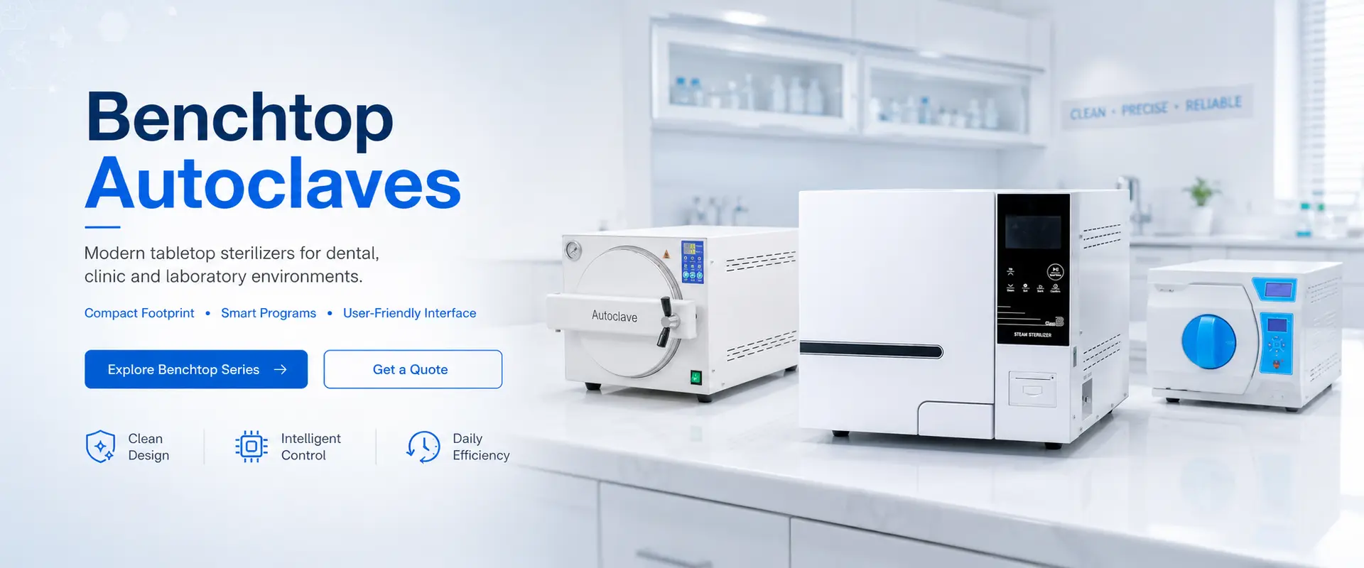 Benchtop Autoclaves (Class B & Class N) by Keling Medical