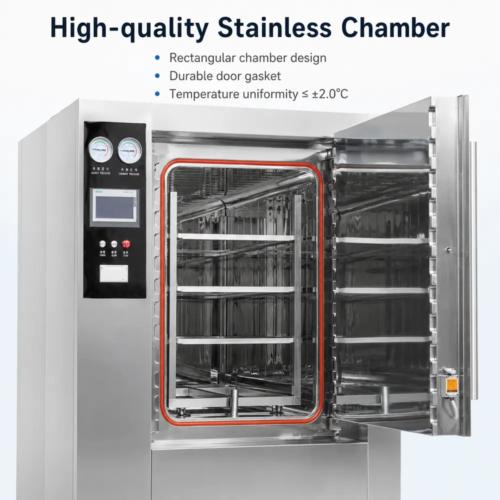 KL Series Horizontal Steam Sterilizer (CSSD) — construction and feature detail 2