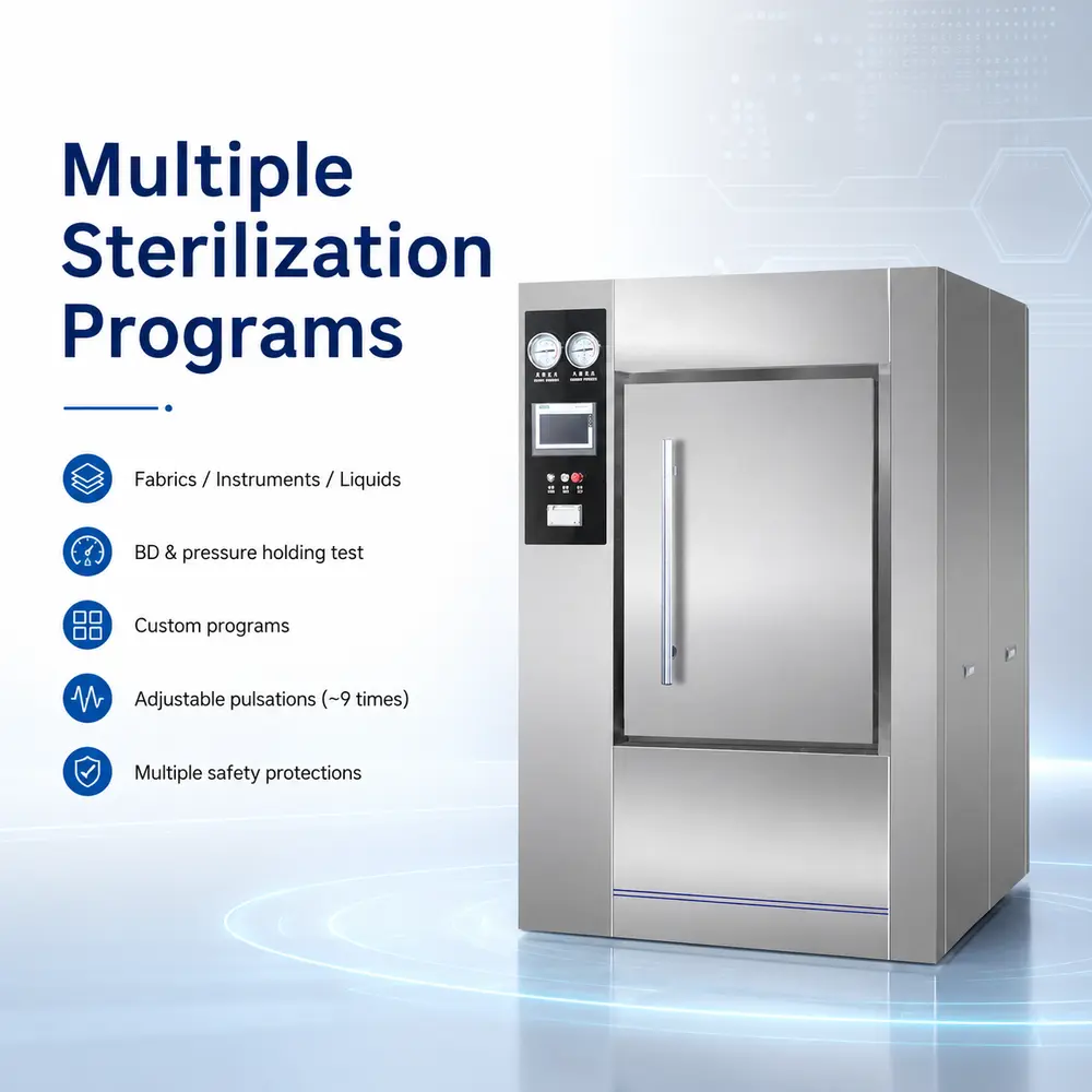 KL Series Horizontal Steam Sterilizer (CSSD) — construction and feature detail 3