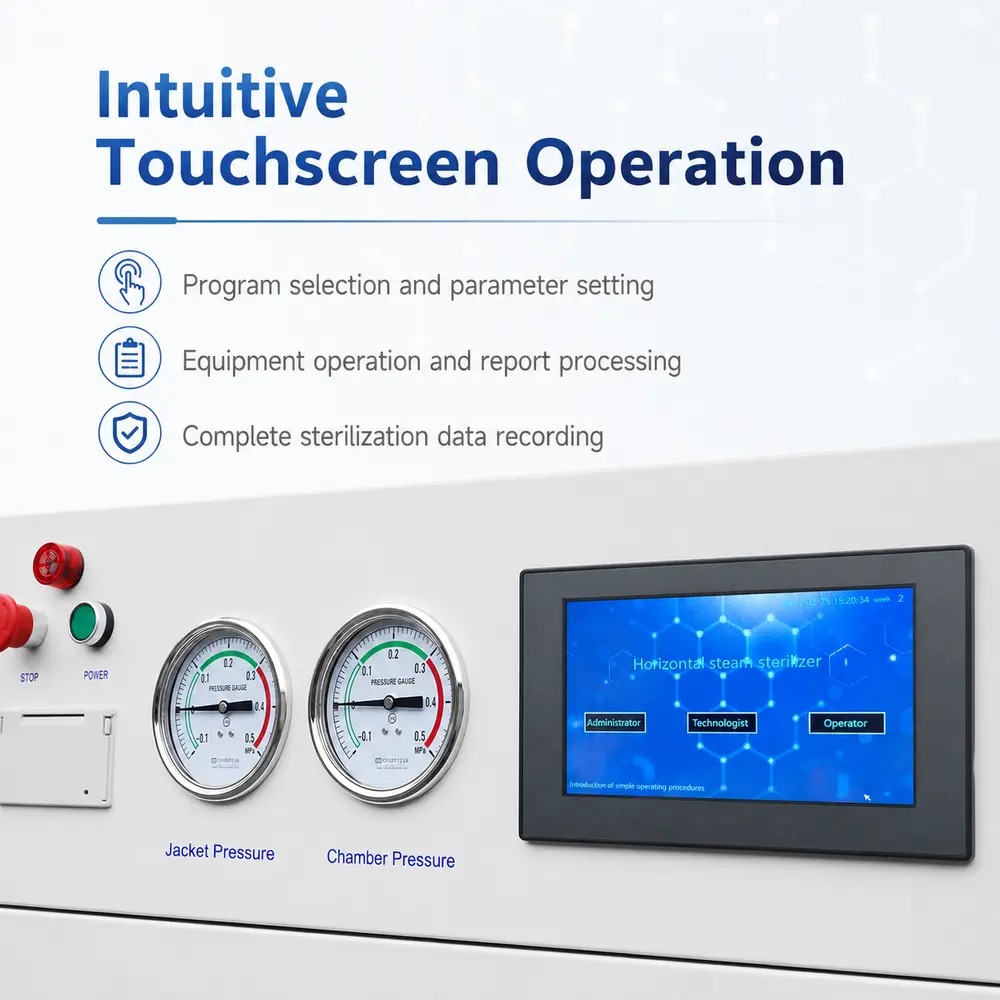 KL Series Horizontal Steam Sterilizer — construction and feature detail 3