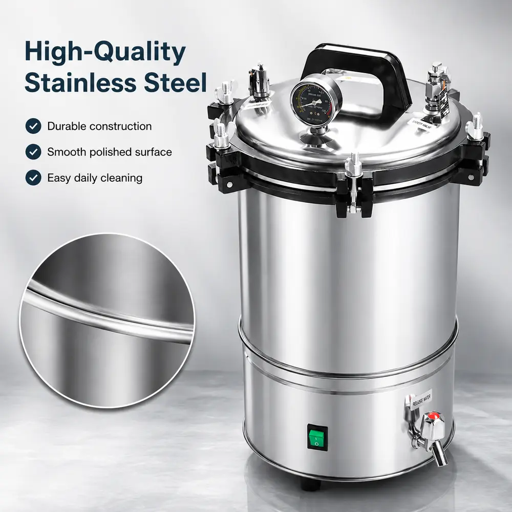KLS-280A/A+ Portable Autoclave (Electric Heating) — construction and feature detail 2